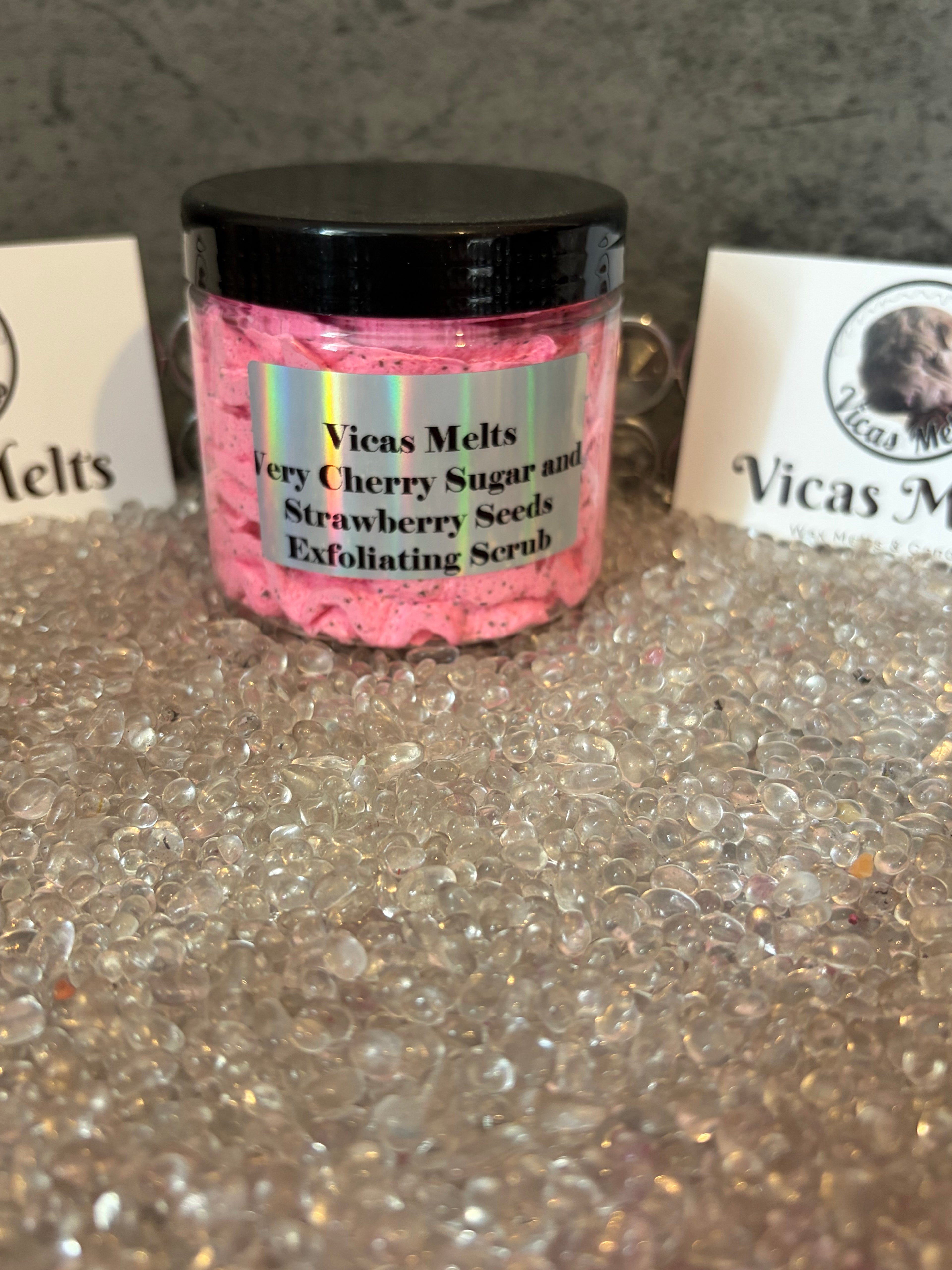 Sugar & Strawberry Seeds Exfoliating Scrubs