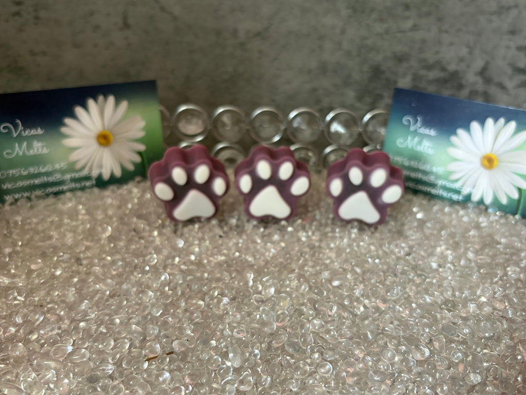 Soy Wax Melt Paws, Seasonal Scents