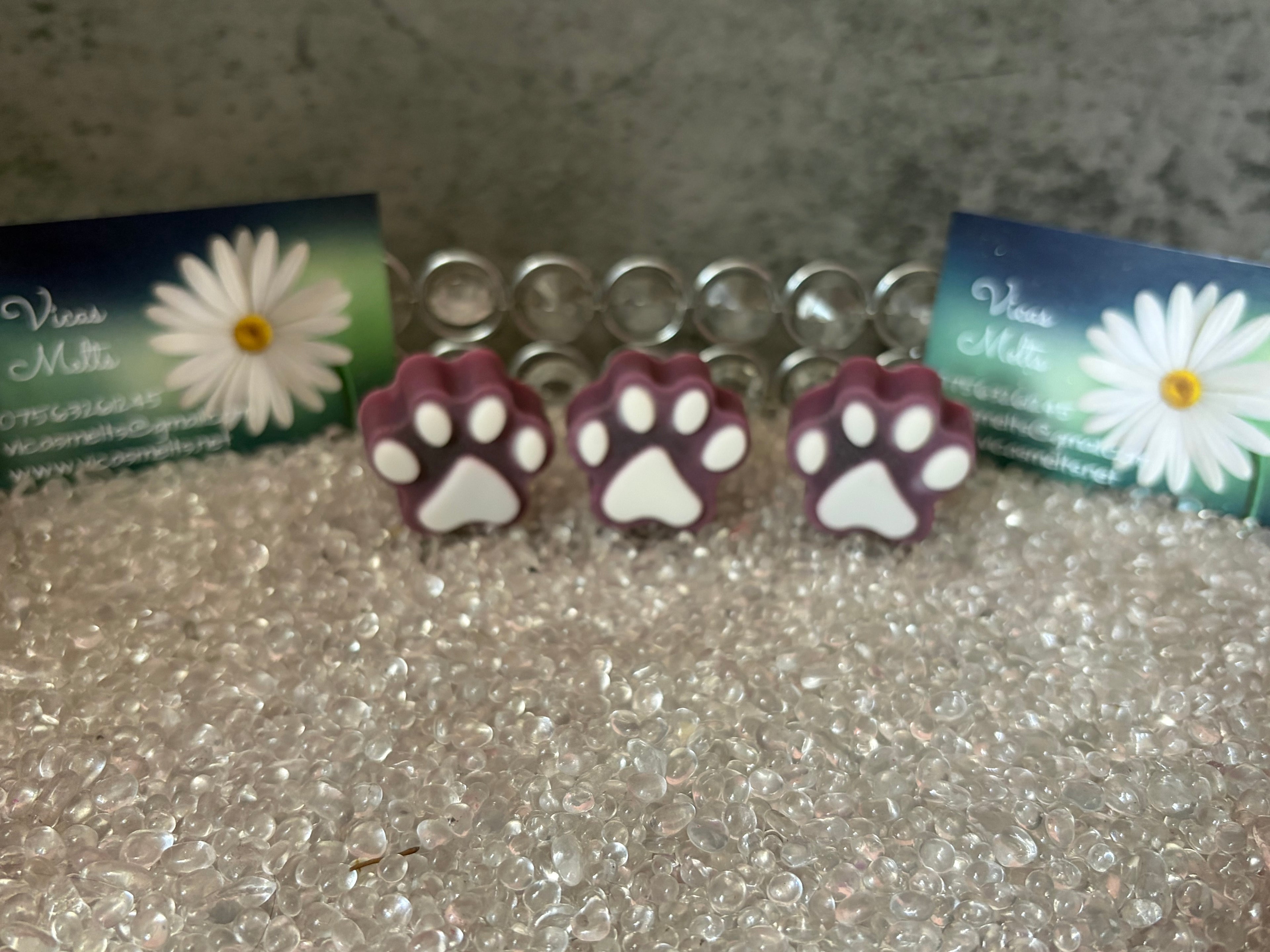 Soy Wax Melt Paws, Seasonal Scents