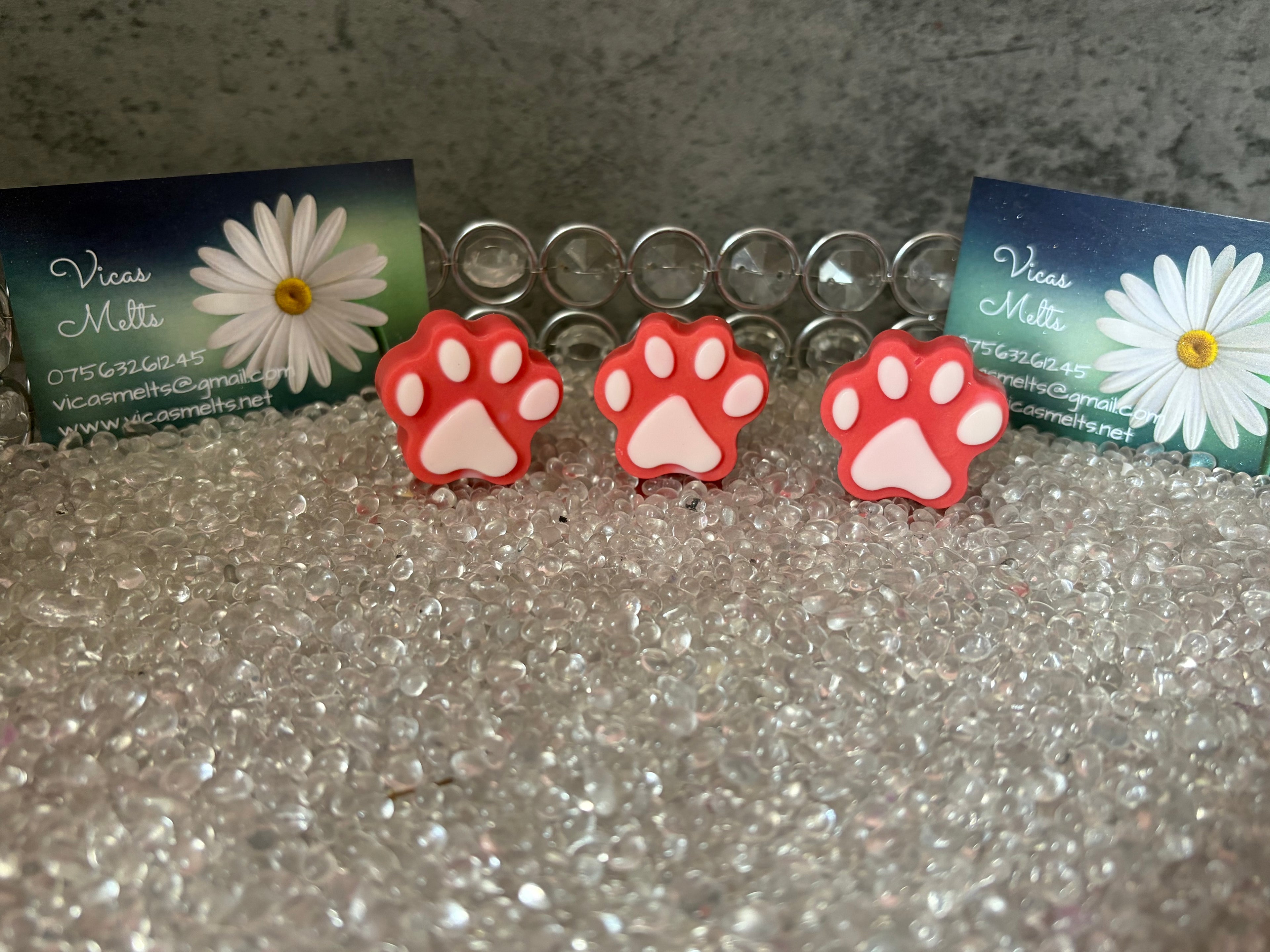 Soy Wax Melt Paws, Seasonal Scents