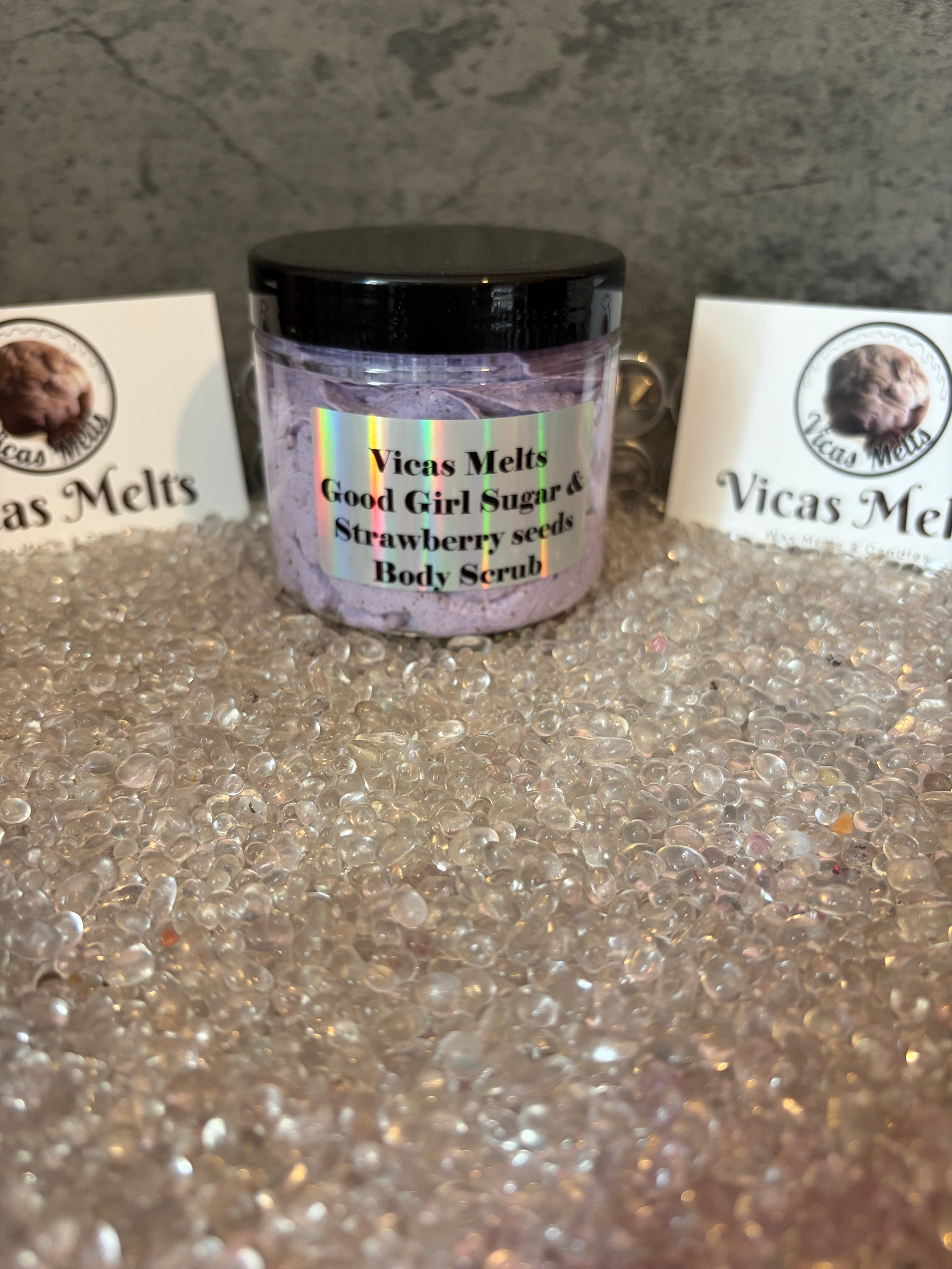 Sugar & Strawberry Seeds Exfoliating Scrubs
