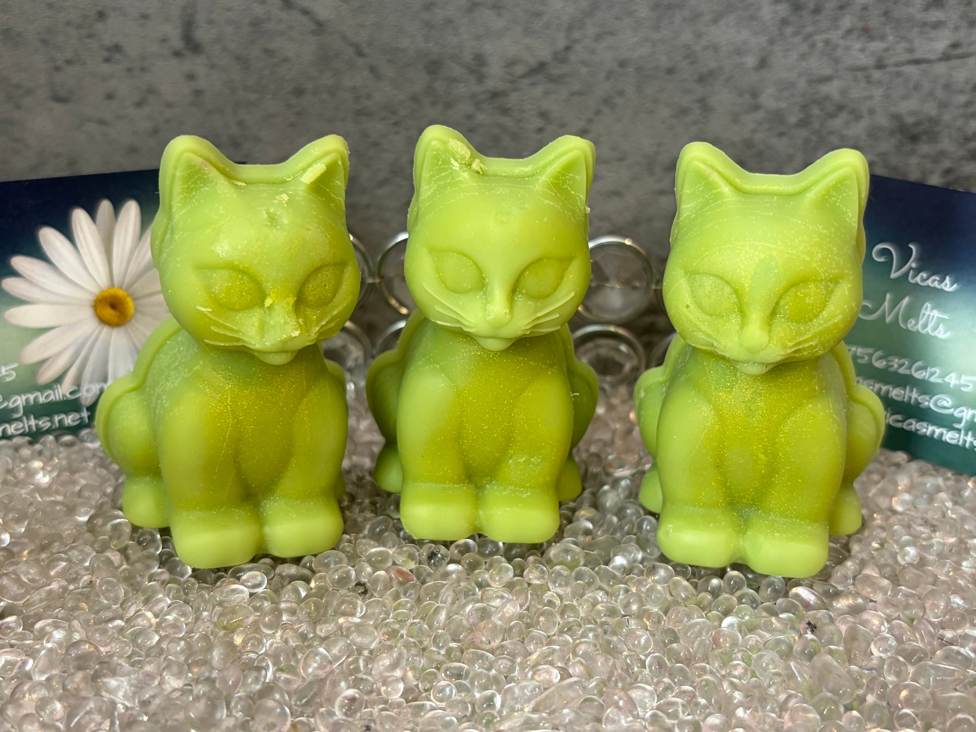 Box of 4 Cat Soy Wax Melts, Laundry Scents