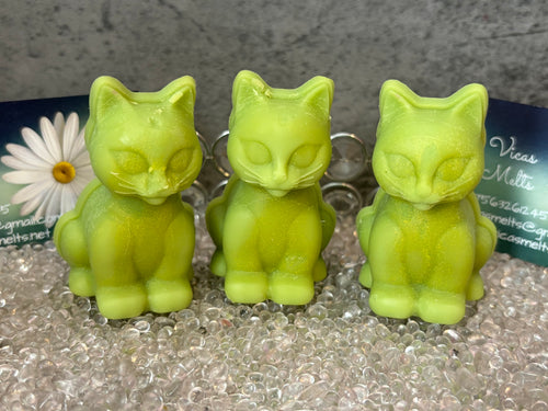 Box of 4 Cat Soy Wax Melts, Laundry Scents