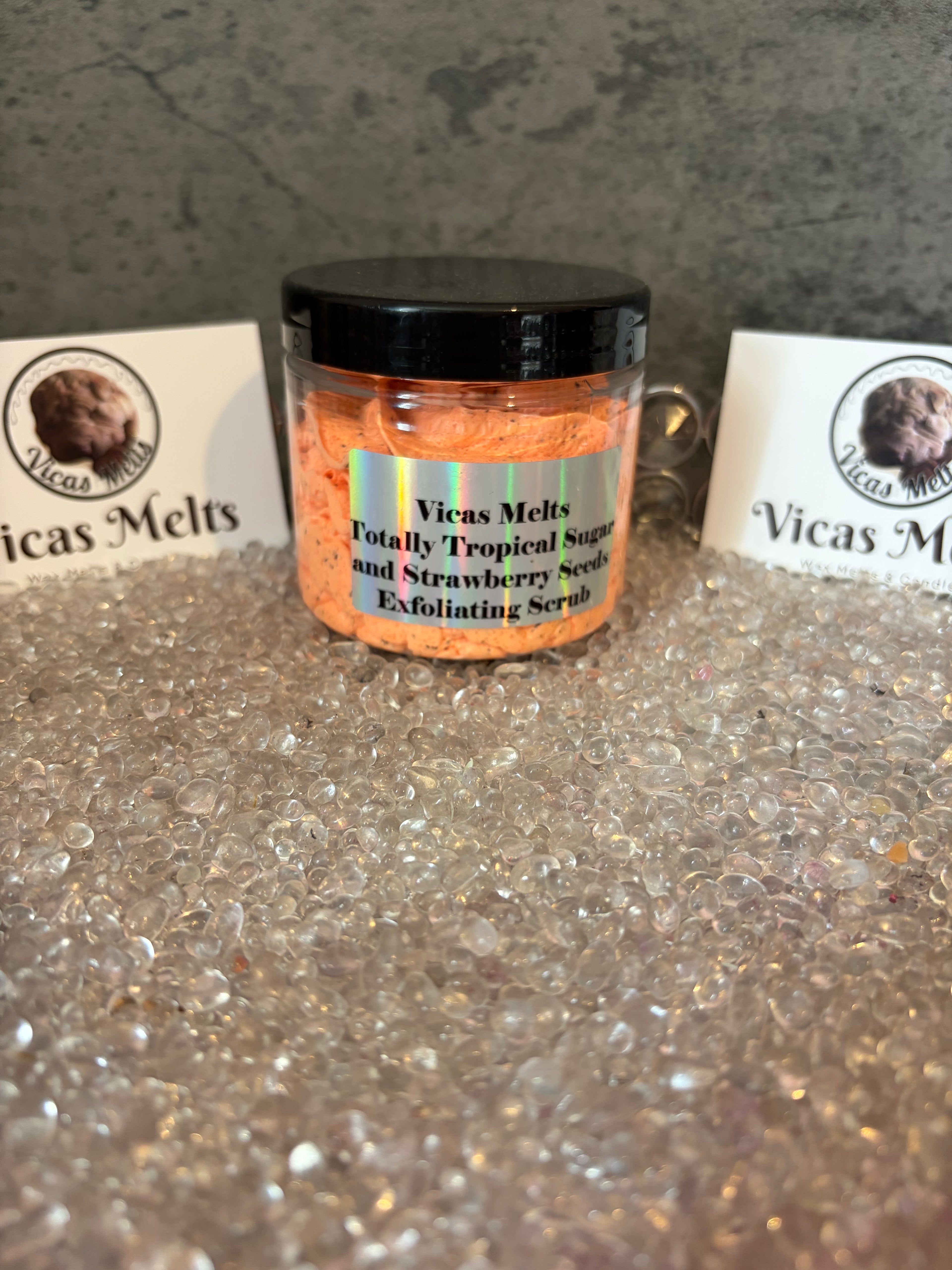 Sugar & Strawberry Seeds Exfoliating Scrubs