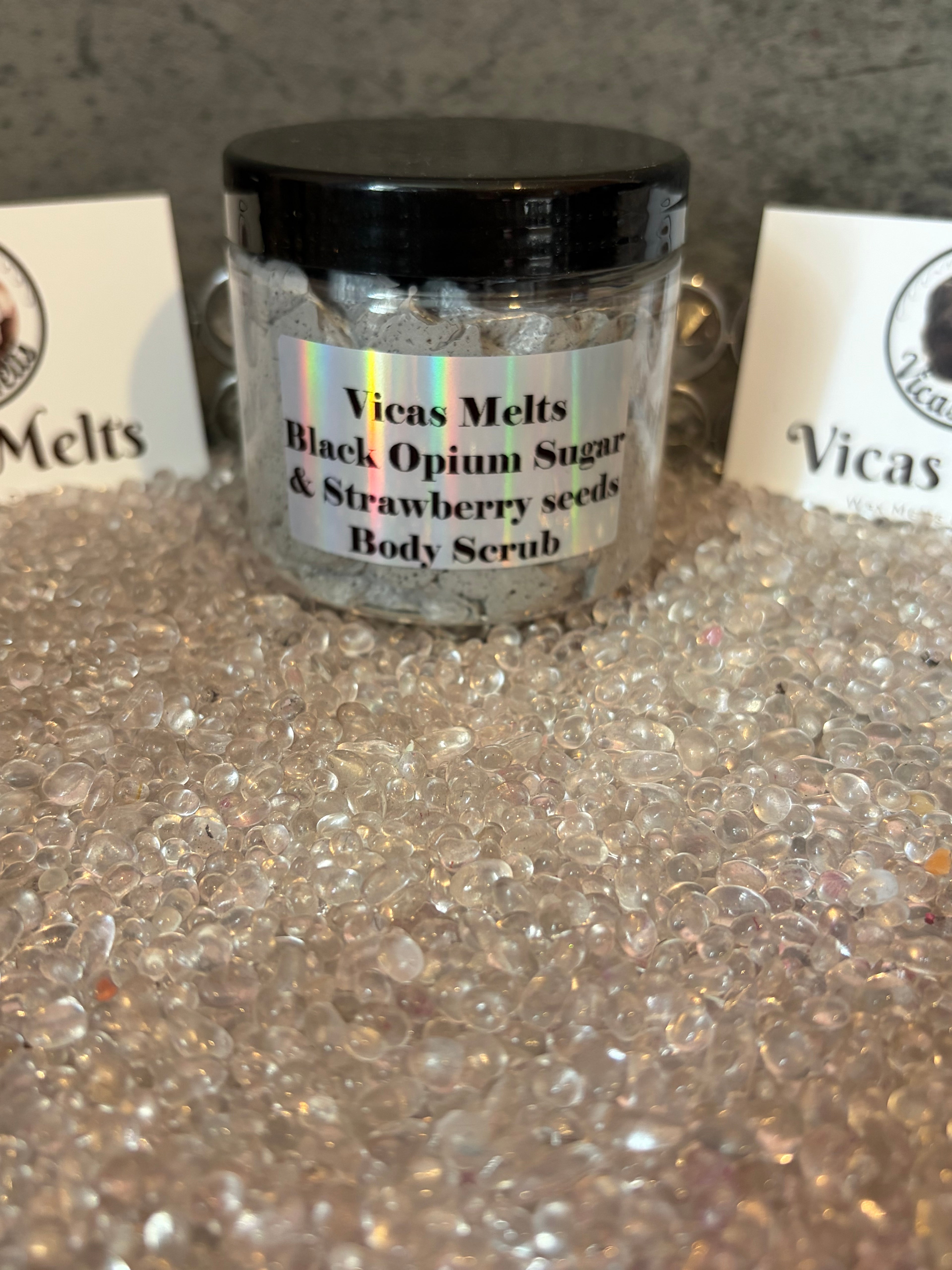 Sugar & Strawberry Seeds Exfoliating Scrubs