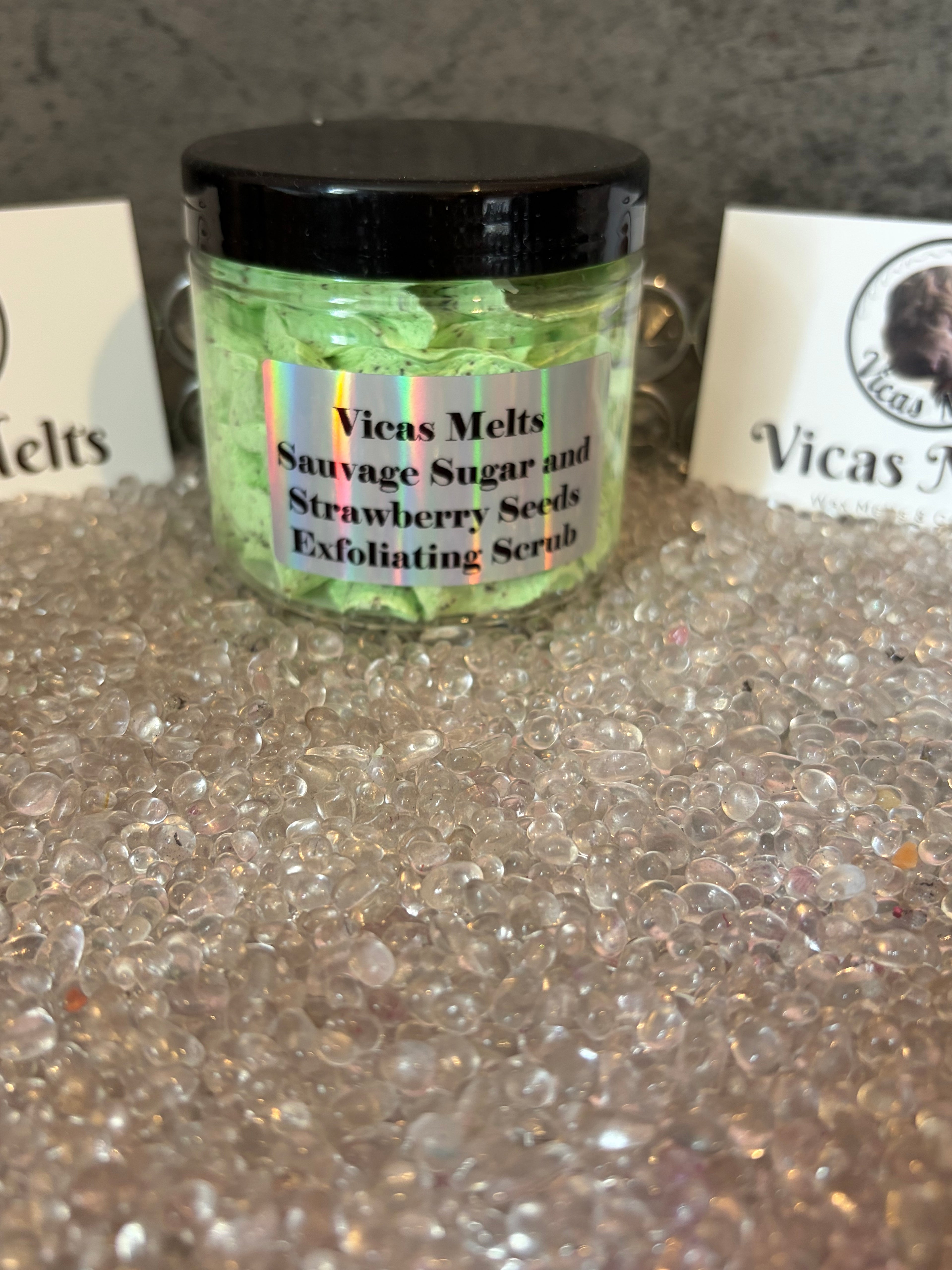 Sugar & Strawberry Seeds Exfoliating Scrubs