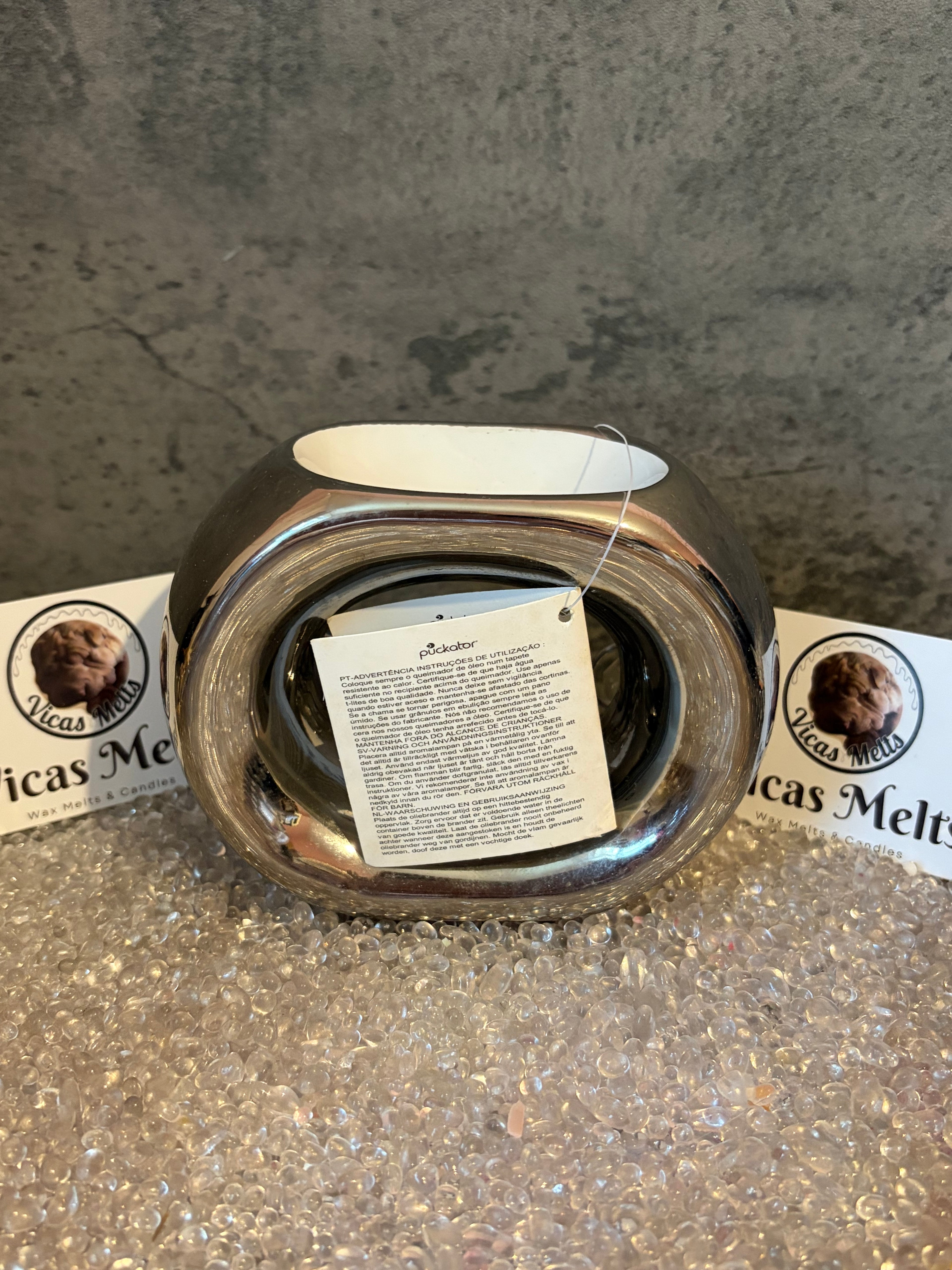 Silver Oil Burner